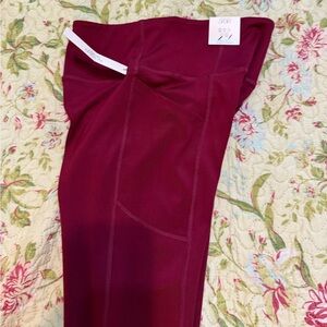 Victoria's Secret Deep Red Leggings